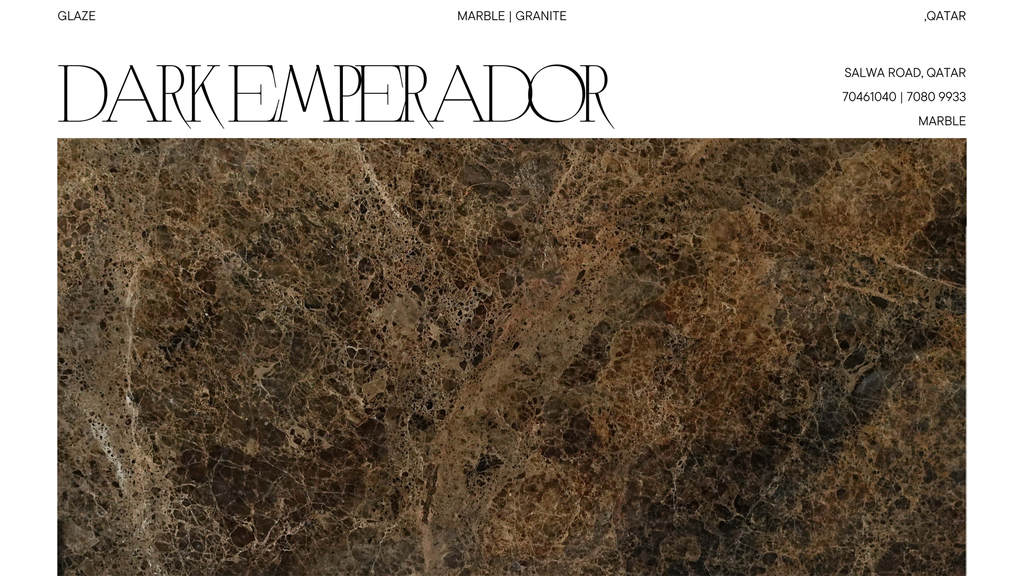 Dark Emperador 2cm Marble Slab 