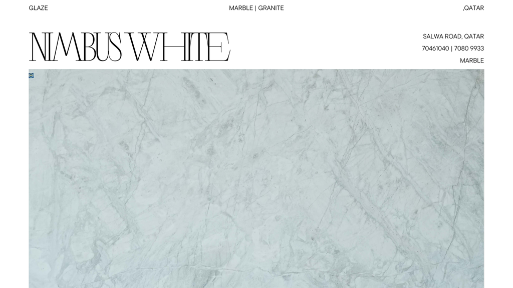 Nimbus White 2cm Marble Slab Polished 