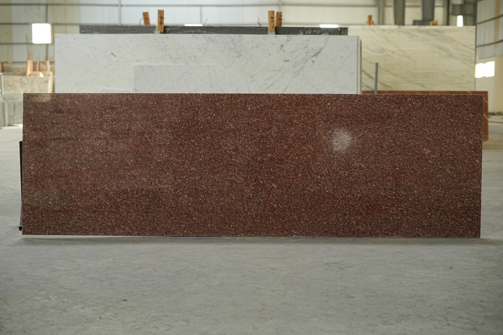 Kisan Red 2cm Granite Slab Polished