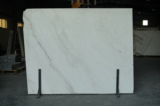 Pearl White 2cm Marble Slab Polished