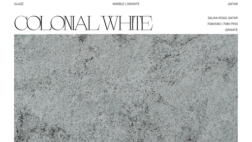 Colonial White 2cm Granite Slab Polished